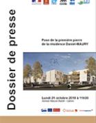 Pose de la première pierre de la résidence Daniel-MAURY