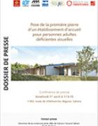 Pose de la première pierre d’un établissement d’accueil pour personnes adultes déficientes visuelles