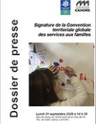 Signature de la Convention territoriale globale des services aux familles